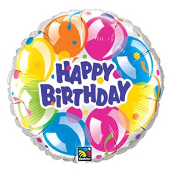 18 inch-es, 46cm Szikrázó Lufik - Birthday Sparkling Balloons Szülinapi Fólia Lufi