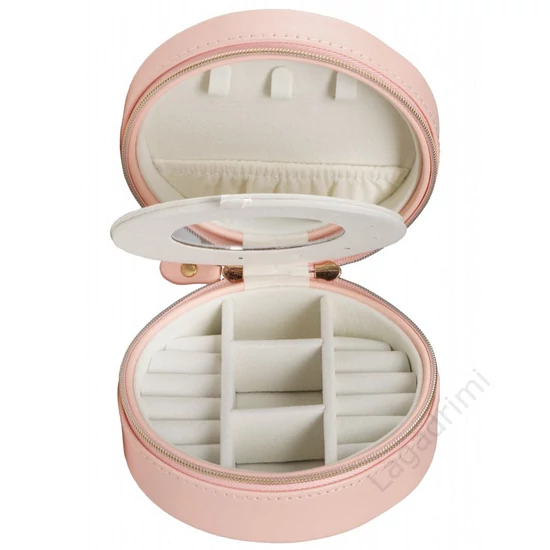 Ékszertartó doboz pink, 11x5cm
