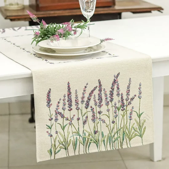 Levendulamező, futó terítő, 44x140cm