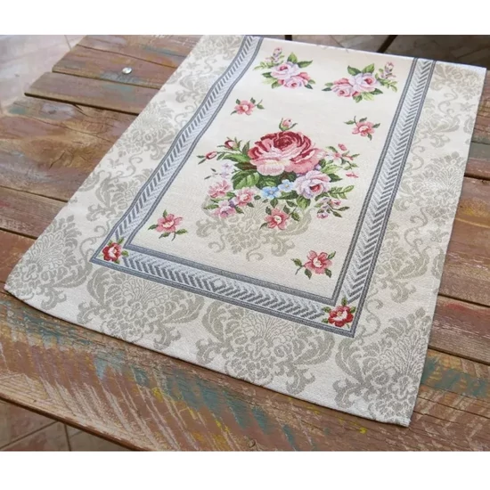 Angolrózsás, futó terítő, 44x140cm