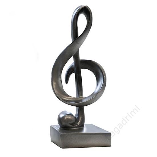 Polyresin szobor -Violinkulcs-, 18cm - Casablanca