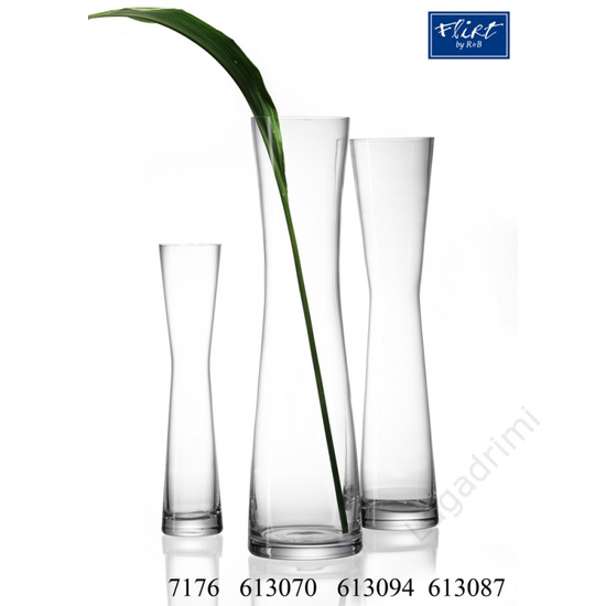 Váza, 38cm, üveg 