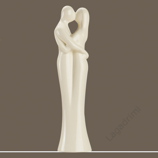 Kerámia szobor - "A kiss in Love" (10x9x38cm) - Gilde