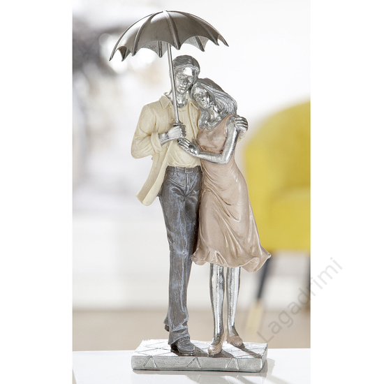 Polyresin szobor - "Lovers/Umbrella" 2 (11x28,5x8,5cm) - Gilde