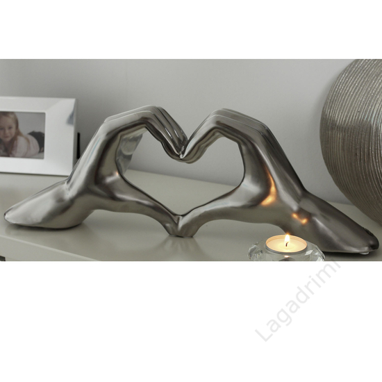 Kerámia szobor -Heart-, 45x15x10cm - Gilde