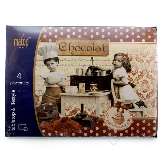 Parafa tányéralátét szett, 4db-os 40x29cm - Chocolat