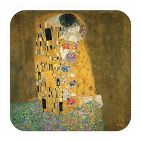 Parafa poháralátét 9,5x9,5cm, 2db, Klimt: The Kiss
