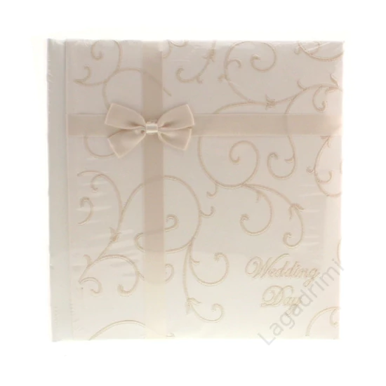Fényképalbum, esküvő, hímzett, 200kép, 10x15cm