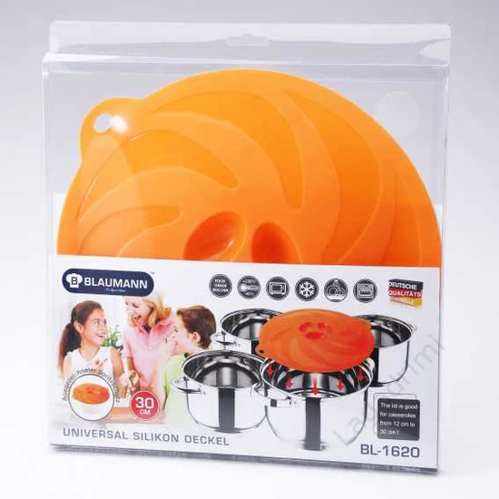 Szilikon fedő 30cm, narancssárga