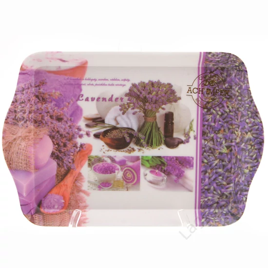 Műanyag tálca, 14x21cm - Lavender