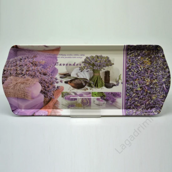 Műanyag tálca, 33x16cm - Lavender