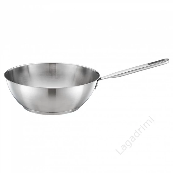 Rozsdamentes acél wok, 28cm, 4,5L