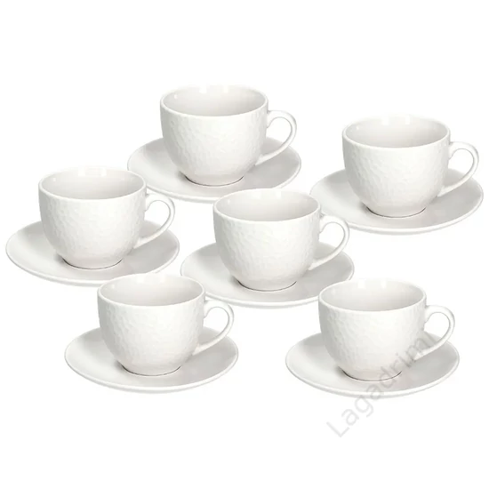 Cappuccinos, teás csésze aljjal, 6 személyes, 270ml