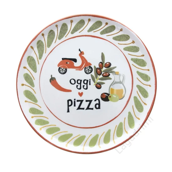 Pizzatányér, oggi pizza, 33cm