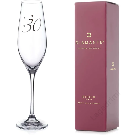 Platinum kristály 30. pezsgőspohár díszdobozban, 190ml