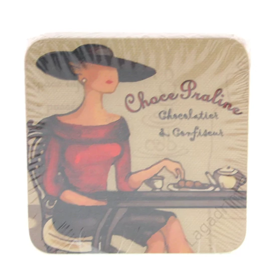 Parafa poháralátét csomag, 6db-os - Choco Pralines