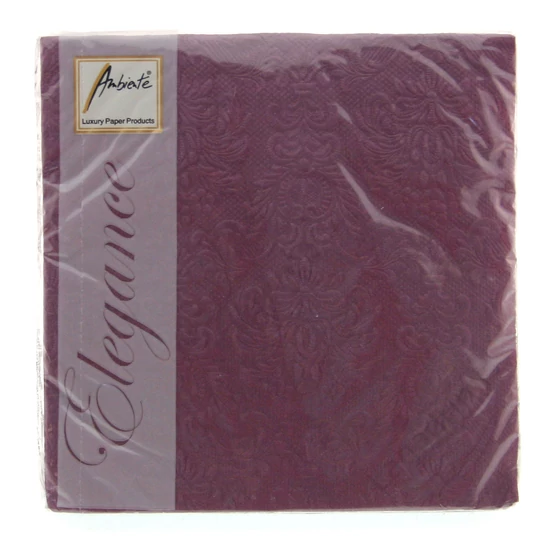Ambiente papírszalvéta, 15 db - Elegance Aubergine, 33x33cm