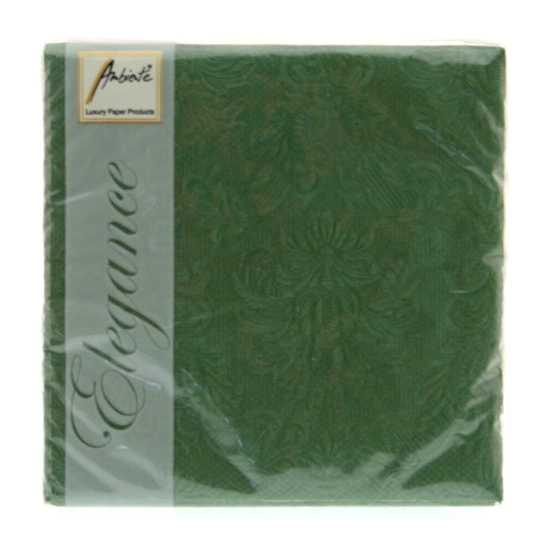 Ambiente papírszalvéta, 15 db - Elegance Dark Green, 25x25cm