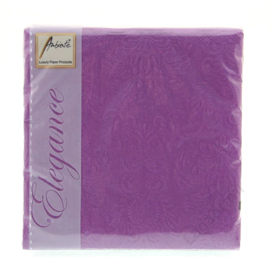 Ambiente papírszalvéta, 15 db, Elegance Purple, 25x25cm