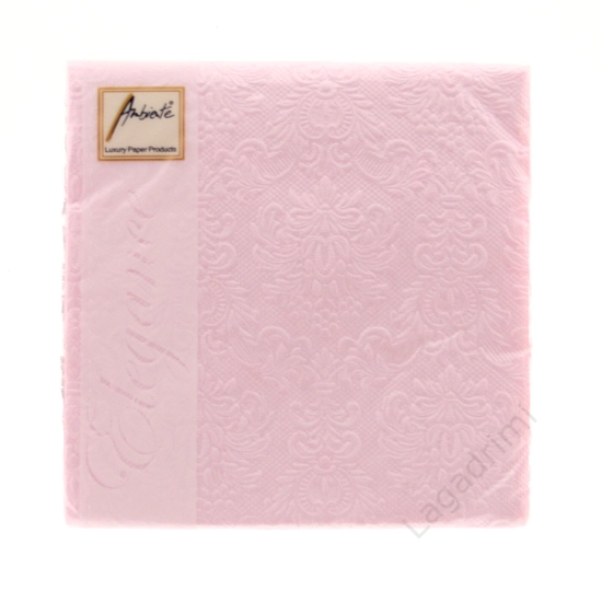 Ambiente papírszalvéta, 15 db, Elegance Pearl Pink, 33x33cm