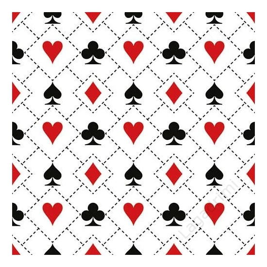 Papírszalvéta 20db, 33x33cm, Cards