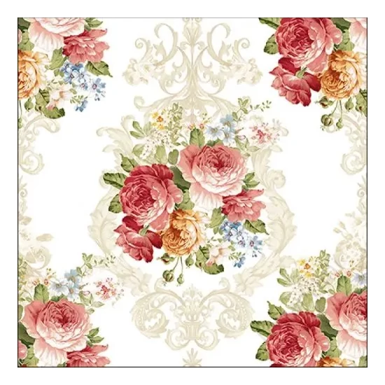 Ambiente papírszalvéta 20db, 33x33cm, Sara cream