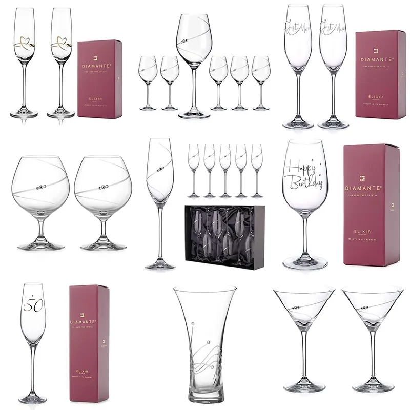 A modern kristálypoharak és kristályvázák ragyogása, stílus és elegancia  Lagadrimitől