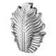 Kerámia váza, Monstera, fényes ezüst, 23x30x10cm