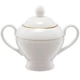 Porcelán cukortartó, Aura, arany csíkos, fehér, 280ml